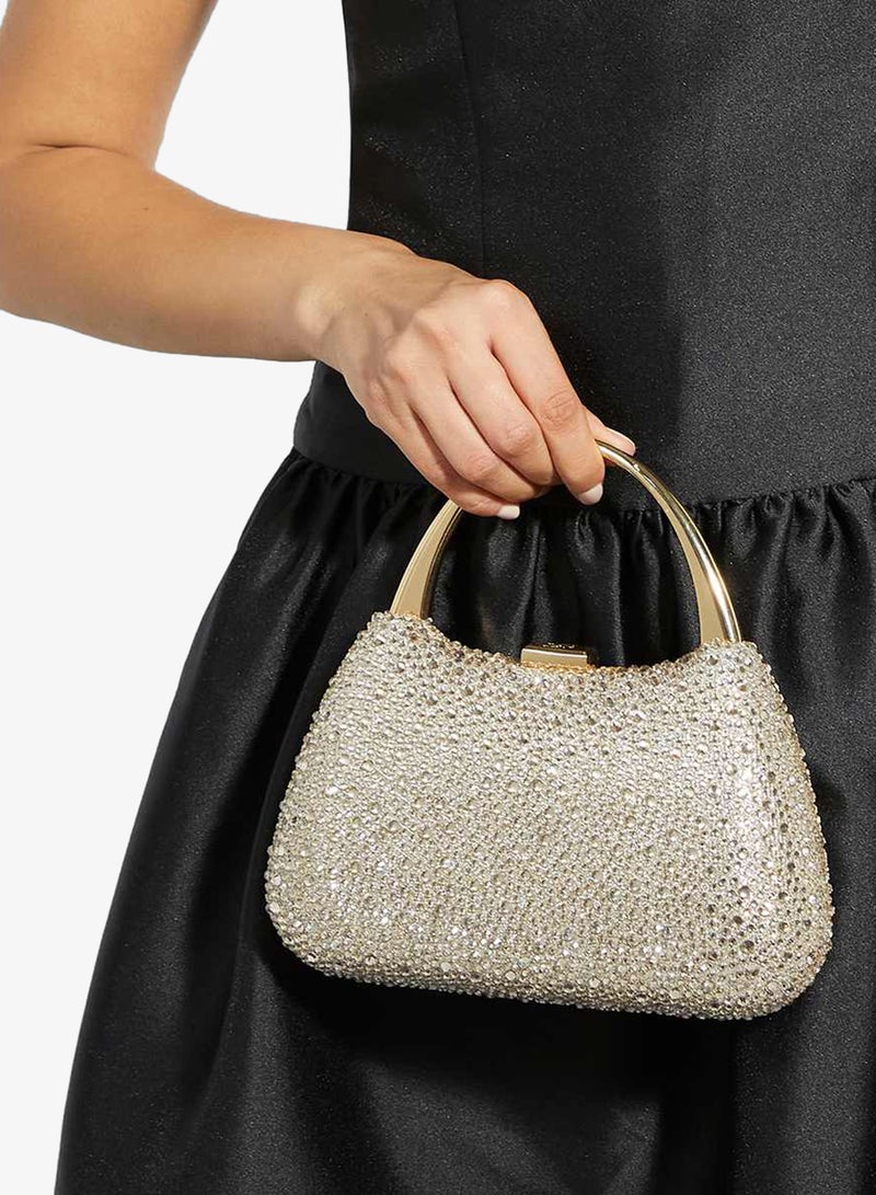 Dune London Gold Handle Embellished Bag - Image 1
